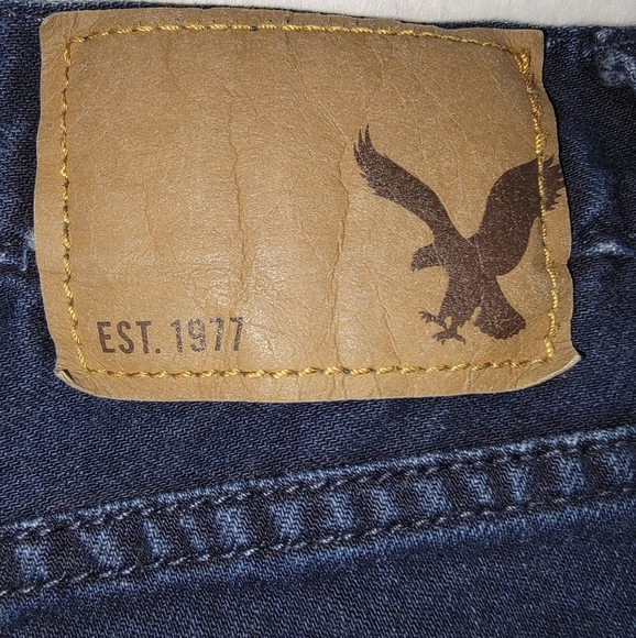 American Eagle Outfitters Blue Straight Jeans Classic Denim - Picture 4 of 14